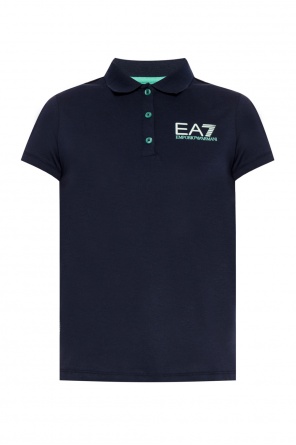 Logo-printed polo shirt, zdjęcie 1 Logo-printed polo shirt od EA7 Emporio Armani